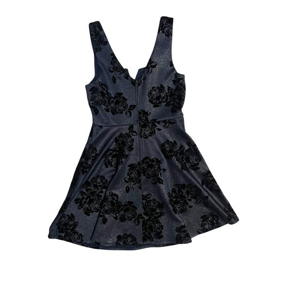 Miami Black Floral Mini Dress - Picture 4 of 12